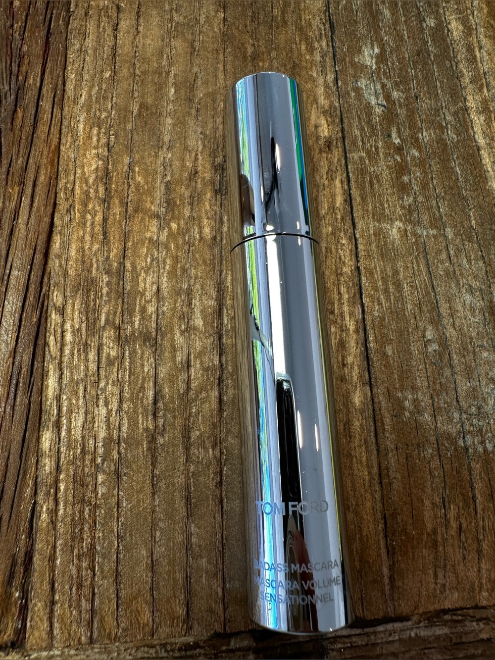 Tom Ford Silver Metallic Mascara Tube